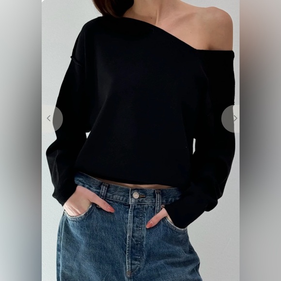 Line & Dot FAVORITE OFF SHOULDER SWEATER - Picture 3 of 11